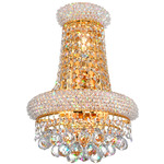 Empire 3-Light Wall Sconce - Gold / Crystal