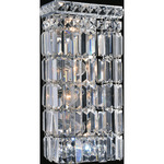 Colosseum Bathroom Sconce - Chrome / Crystal