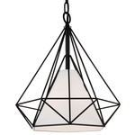 Diamond Pendant - Black / White