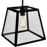 Alyson Pendant - Black / Clear