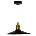 Brave Pendant - Black / Brass / Black