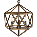 Amazon Pendant - Antique Forged Copper