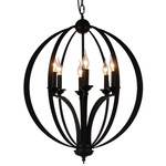 Drift Chandelier - Black / Black