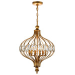 Altair Chandelier - Antique Bronze / Clear