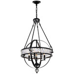 Arkansas Chandelier - Black / Crystal