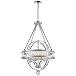 Arkansas Chandelier - Chrome / Crystal