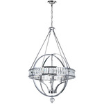 Arkansas Chandelier - Chrome / Crystal