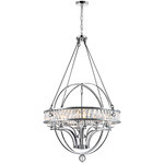Arkansas Chandelier - Chrome / Crystal