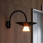 Belt Wall Sconce - Anthracite / Opal