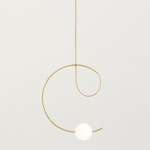 Loop Pendant - Metallic Gold
