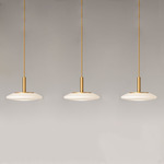 Thales Linear Multi Light Pendant - Metallic Gold