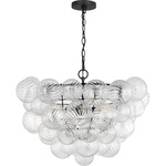 Zia Chandelier - Midnight Black / Clear