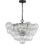 Zia Chandelier - Midnight Black / Clear