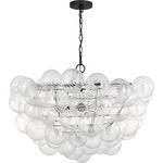 Zia Chandelier - Midnight Black / Clear