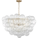 Zia Chandelier - Brushed Nickel / Clear