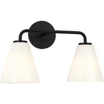 Senda Bathroom Vanity Light - Midnight Black / Milk