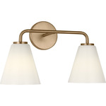 Senda Bathroom Vanity Light - Satin Brass / Milk