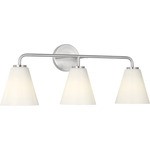 Senda Bathroom Vanity Light - Brushed Nickel / Milk