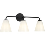 Senda Bathroom Vanity Light - Midnight Black / Milk