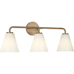 Senda Bathroom Vanity Light - Satin Brass / Milk