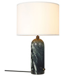 Gravity Table Lamp - Emerald Marble / White