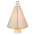 Hornbaek Portable Lamp - White / Canvas / Poppy Yellow