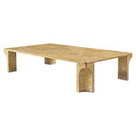 Doric Coffee Table - Honey Amber Marble