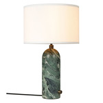 Gravity Table Lamp - Emerald Marble / White