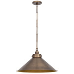 Euclid Pendant - Vintage Brass