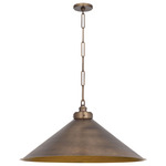 Euclid Pendant - Vintage Brass