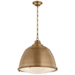 Milltown Pendant - Patina Brass / Holophane