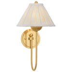Swiss Hill Wall Sconce - Aged Brass / White Linen
