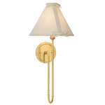 Amity Wall Sconce - Aged Brass / White Linen