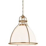 Airmont Pendant - Patina Brass / Opal