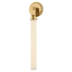 Richmond Hill Bath Sconce - Aged Brass / Matte Opal