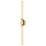 Richmond Hill Bathroom Vanity Light - Aged Brass / Matte Opal
