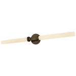 Richmond Hill Bathroom Vanity Light - Old World Bronze / Matte Opal