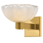 Fraleigh Bath Sconce - Aged Brass / Blonchino Piastre