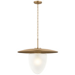 Maplecrest Pendant - Patina Brass / Clear Etched