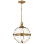 Westmere Pendant - Patina Brass / Clear