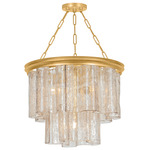 Finchville Chandelier - Vintage Gold Leaf / Light Bronze