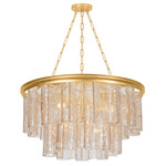 Finchville Chandelier - Vintage Gold Leaf / Light Bronze