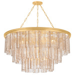 Finchville Chandelier - Vintage Gold Leaf / Light Bronze