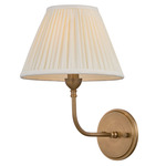 Garnerville Wall Sconce - Patina Brass / Cream