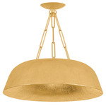 Highmount Chandelier - Vintage Gold Leaf / White