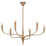 Labra Chandelier - Patina Gold Leaf