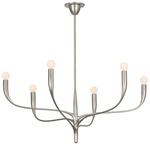 Labra Chandelier - Warm Silver Leaf