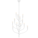 Labra Vertical Chandelier - White Plaster
