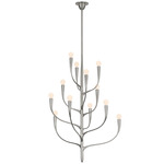 Labra Vertical Chandelier - Warm Silver Leaf