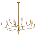 Labra Chandelier - Patina Gold Leaf